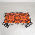 Vintage Tegeltafel, Salontafel Met 8 Tegels, Jaren 60 thumbnail 4