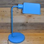 Bureaulamp Metaal Blauw Wit thumbnail 2