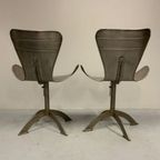 2 Unieke Vintage Super Stoere Stalen Design Stoelen thumbnail 10