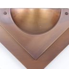 Design Wandlamp Koper Met Glas, Dijkstra 1980s thumbnail 9