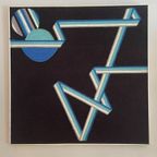 Schilderij Gemaakt Uit Wol, Abstracte Kunst, In Aluminium Lijst thumbnail 10