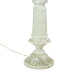Vintage Verlichte Bijzettafel Zuil Pilaar Lamp Albast Natuursteen thumbnail 19