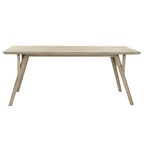 Hopper - Eettafel Acacia - Acacia Hout - L 190 X W 90 X H 76 Cm - Ijsgrijs thumbnail 2