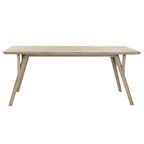 Hopper - Eettafel Acacia - Acacia Hout - L 190 X  W 90 X H 76 Cm - Ijsgrijs thumbnail 2