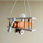 Massief Houten Vliegtuig Lamp thumbnail 4