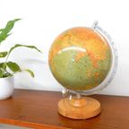 Retro Vintage Wereldbol Globe Lamp Tafellamp Klein Glas 1977 thumbnail 2