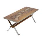 Vintage Keramische Salontafel Tegeltafel Adri Belarti Seventies Design 109Cm thumbnail 9