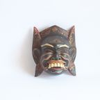 Polychrome Barong Dance Mask From Bali Indonesia. thumbnail 2