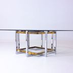 Brass & Chrome Geometrical Coffee Table thumbnail 7