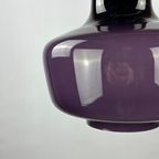 Purple Opaline Glass Pendant Light Kreta Holmegaard By Jacob Bang, 1960 thumbnail 10