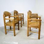 Set Van 4 Grenenhouten Eetkamerstoelen – Rainer Daumiller thumbnail 8