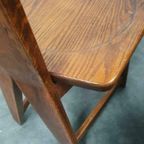 Brutalist Vintage Eiken Stoelen Jaren 60 thumbnail 10