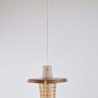 Vintage Glazen Hanglamp Koper Glas Mid Century ‘60 Denmark thumbnail 9