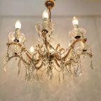 Vintage Glazen Hanglamp, Kroonluchter Lamp, Verlichting 803 thumbnail 11