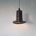 Vintage Metalen Brutalist Hanglamp thumbnail 8