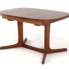 dyrlund Ovalen 1x Verlengbare Eettafel Massief Teak Vintage Deens thumbnail 4