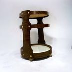 Vintage Ronde Space Age Bar Cart Roltafeltje / Bijzettafel thumbnail 5