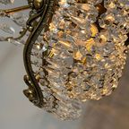 Vintage Kristallen Bronzen Zakkroonluchter Kroonluchter thumbnail 4