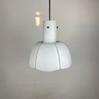 Witte Bloemvormige Opaline Glazen Hanglamp Van Glashütte Limburg Medium thumbnail 9