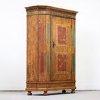 Antieke Beschilderde Bruidskast 1764 thumbnail 4