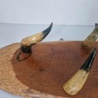 Vintage Koehoorn Mancave Kapstok. thumbnail 6