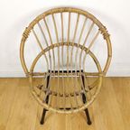 Vintage, Mid Century Boho Rieten Rotan Kinderstoel, Rohé. thumbnail 4