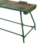 Unieke Groene Industriële Werkbank Werktafel Hout Metaal 160Cm thumbnail 5