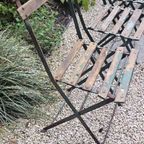 5 Vintage Antieken Franse Bistro Tuinstoelen Tuinstoel thumbnail 9
