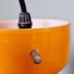 Vintage Oranje Opaline Hanglamp, Jaren 60 thumbnail 12