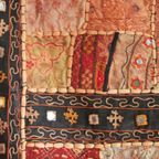 Large Vintage Banjara Patchwork Tapestry, India, Wall Carpet thumbnail 10