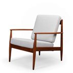 Deens Design Geherstoffeerde Fauteuil By Grete Jalk Door France & Son, 1960s thumbnail 9