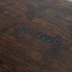 Charmante En Veelzijdige Gesigneerde Antieke Engelse Eikenhouten Joint Stool/ Kruk/ Bijzettafel thumbnail 8