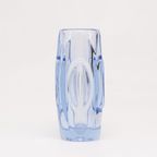 Sklo Union Bullet Vaasje Blauw, 1950s thumbnail 2