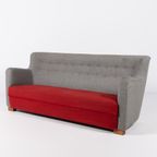 Sculptural Mid-Century Danish Modern Sofa, 1950’S thumbnail 3