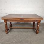 Uitschuifbare Eikenhouten Tafel thumbnail 2