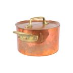 Kookpot Koper En Messing Marmite Met Deksel Frankrijk Vintage 18Cm thumbnail 12