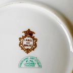 Vintage Xl Limoges Bonbonnière Bloemen Robijnrood Bladgoud 1970’s thumbnail 3