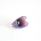 Murano Glass Clam Trinket Bowl By Seguso Dalla Venezia. thumbnail 4