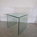 Fiam Of Framati Gebogen Glas Italiaans Design Side Table thumbnail 2