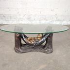 Vintage Bronzen Salontafel Met Kindje thumbnail 4