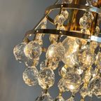4 Beschikbaar ! Gemerkte Swarvski Hanglampen Vintage Kristal thumbnail 10