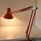 Vintage Oranje Architectenlamp Bureaulamp Klemlamp Desklight thumbnail 6