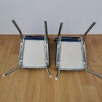 Vintage Mid Century Chroom En Skai Buizen Stoelen thumbnail 20