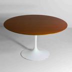 Zeldzame Houten Vintage Mid-Century Tulip Tafel Van Eero Saarinen Voor Knoll thumbnail 11