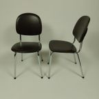 5 X Vintage Stoelen In Skai Leer, Jaren 70 thumbnail 8