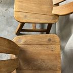 Set Vintage Brutalistische De Puydt Stoelen thumbnail 6