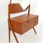 Vintage Deense Kaptafel Teak | Make Up Kastje Teak thumbnail 4
