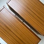 Vintage Set Teak Houten Nachtkastjes thumbnail 9