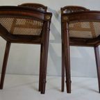 Set Van 2 Franse Louis Xvi Stoelen Met Brons En Webbing thumbnail 12