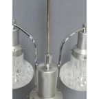 Vintage Hanglamp Met 3 Gewolkte Glazen Kappen thumbnail 19